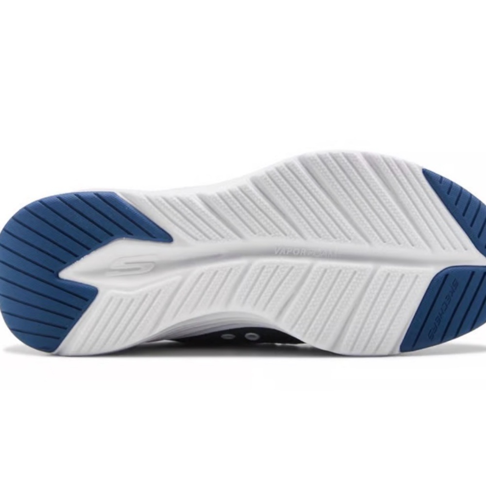 Men’s Slip In Contour Foam Cozy Fit Skechers White & Navy Athletic Shoes 12 NEW - Picture 6 of 8